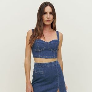 Reformation Nikki Bustier Top